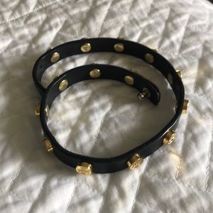 Tory Burch Jewelry - Tori Burch Double Wrap Bracelet Black Tory Burch Jewelry - Tori Burch Double Wrap Bracelet Black